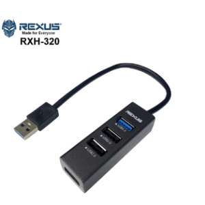 Rxh-320 Rexus 4 Port Usb Hub 1x Usb3.0 + 3x Usb2.0