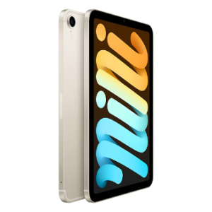 Apple iPad mini (Gen 6) 8,3 inci, Wi-Fi + Cellular 64GB, Starlight