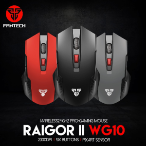 Mouse Gaming Wireless Fantech RAIGOR II WG10 – Black