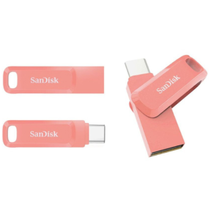 USB 64GB SanDisk Dual USB Drive Go Type-C 3.1 – Peach